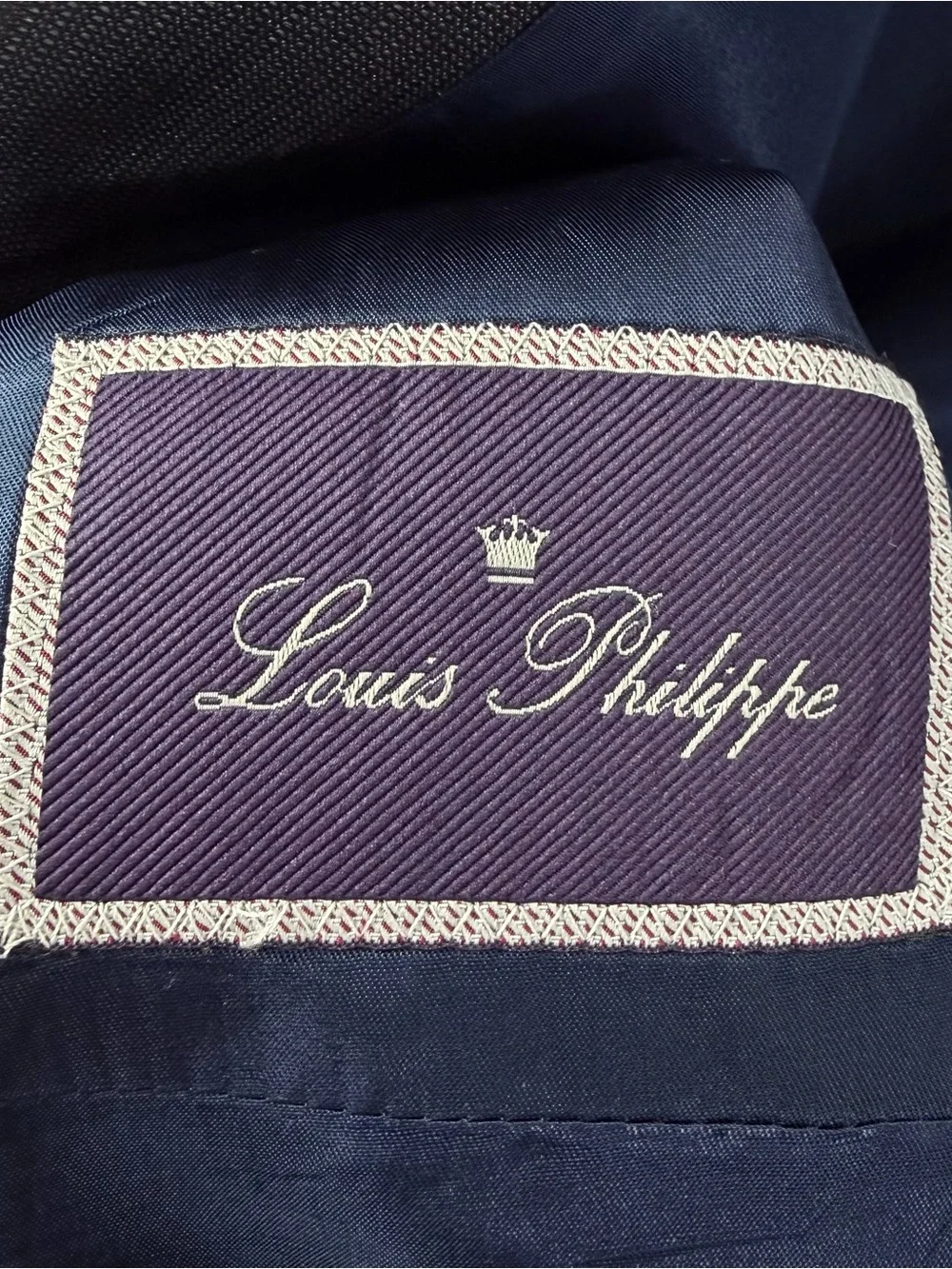 Louis Philippe Ultra Fit 2-Piece Suit 40R 34x32 Black